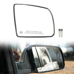Right Side Mirror Glass Compatible with 2008-2017 Toyota Sequoia 2007-2020 Toyota Tundra Passenger Door Mirror with Power Heated Glass Replace# TO1325107 879030C020