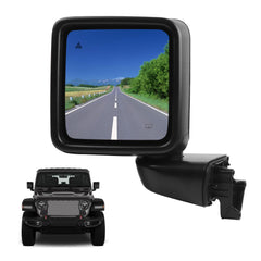 Driver Side Mirror Assembly Compatible with Jeep Wrangler JL 2018-2021 Gladiator JT 2020-2023 Power Heated, Power Folding,Blind Spot Mirror Replace 68281893AE CH1320451 (7 Pin)