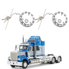 2Pcs Truck Parts Locking Aluminum Vented Diesel Fuel Cap for 3 1/2" Course Thread 5.5 TPI Compatible with Kenworth Freightliners Peterbilt Western Star Kenworth T660 Replaces# K071-385-1234