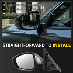 Dasbecan Side Mirror For 2023-2026 Honda Accord 5Pin Left (Meteorite Gray)