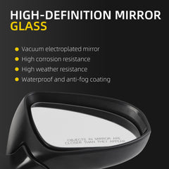 Right Passenger Side Mirror Compatible with Toyota Corolla 2014-2019 Power Glass Heated Paint to Match Door Mirror Assembly Replaces 8791002F91C0 White 5Pins