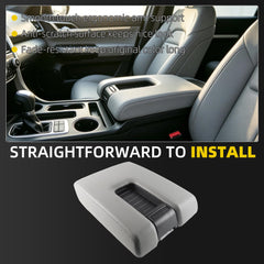 Center Console Armrest Lid Compatible with 2014-2021 Toyota Tundra Armrest Cover Replace# 58905-0C140-C1 (Gray)