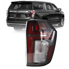 Passenger Tail Light Assembly Compatible with 2021-2024 Chevy Tahoe Suburban LS LT RST Z71 Rear Lamp Outer with LED Bulbs Rear Right Taillight Replaces# 84849417 GM2801322