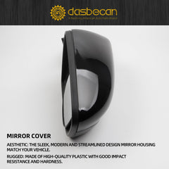 Right passenger Side Door Mirror Compatible with Kia Forte 2017 2018 Heated Manual Folding Power Adjustment Glass Replace# 87620B0000 KI1321213 5Pins-Black Paint