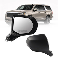 Side RearView Mirror Compatible with 2021-2024 Cadillac Escalade(ESV) Heated Blind Spot Mirror Memory Power Folding Right Passenger Side Door Mirror Replace 84977468 (13Pin)