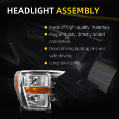 Headlight Compatible With Ford F150 F-150 XL XLT2021-2023 Right