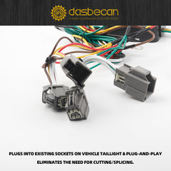 56093 4 Way Trailer Hitch Wiring Harness Compatible with Ford Explorer 2020-2024, Ford Taurus 2011-2019, Lincoln MKS 2013-2016 Towing Wire Harness Kit 4-Pin