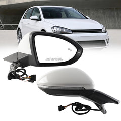 Dasbecan Side Mirror Compatible with VW Golf MK7 2015 to 2020