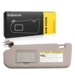 Grey Left Driver Side Sun Visor Compatible with Hyundai Sonata 2005 2006 2007 2008 2009 2010 Replaces# 852013K010QD 85202-0A750-QSQQH
