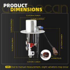 1510035FV0 Fuel Pump Assembly Compatible with Suzuki GSXR600 00-03 GSXR750 GSXR1000 Replace 15100-35FV0