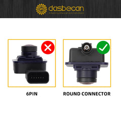 Rear View Backup Camera Compatible with Ford F250 F350 Super Duty 2017 2018 2019 Parking Assist Camera Replaces HC3Z-19G490-X HC3Z-19G490-E HC3Z-19G490-M HC3Z-19G490-T (Round Hole Plug)