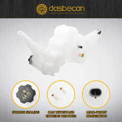 Engine Coolant Reservoir Compatible with 2013-2018 Ram 2500 3500 4500 5500 OEM Number Replace 603-839 68166475AB 68166475AC 68166475AD