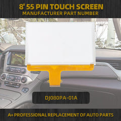 8' 55 Pin Touch Screen,Radio Navigation Compatible with 2015-2018 2019 2020 GMC Yukon XL, Sierra, Canyon, Acadia, Terrain & Chevy Suburban, Tahoe, Silverado Replace DJ080PA-01A
