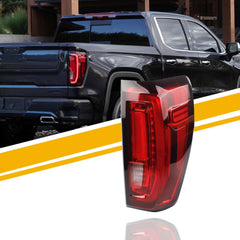 Right Passenger Side Tail Light Assembly Rear Lamp LED Type Compatible with 2019-2023 2024 GMC Sierra 1500/2500 HD/3500 HD Replace 86820474