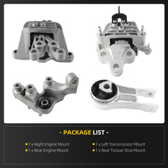 Engine Motor Mount Compatible with Chrysler Pacifica 3.6L V6 2017–2023 Voyager 3.6L 2020–2022 Replaces# A20070, A20025, A20027, A20028