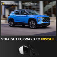 Side Rear View Mirror Compatible with 2021-2024 Chevy/Chevrolet Trailblazer LT Power Heated Blind Spot Door Rearview Mirror Driver Left GM1320671 42834253-PFM(6pin)