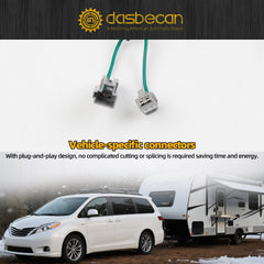 56106 Trailer Wiring Harness Compatible with 2011-2014 Toyota Sienna & 2011-2020 Sienna SE 4-Pin Connector Towing Wiring Kit