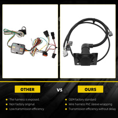 Trailer Wiring Harness Compatible with 2005-2015 Toyota Tacoma Tow Hitch Trailer 7-Pin Wire Harness Kit Replace# 82169-04010