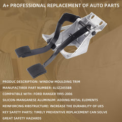 Brake Clutch Pedal Metal Bushing Bracket Assembly Compatible with Ford Ranger 1995-2006 Replaces # 6L5Z2455BB