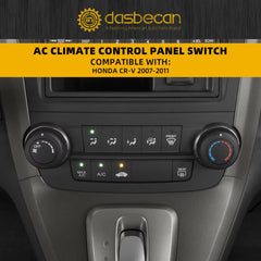 AC Heater Climate Control Module Panel Compatible with Honda CR-V CRV 2007-2011 A/C Air Conditioning Center Dash Switch Unit Replace# 79600-SWA-A5 79500-SWA-A1 (W/Screen)