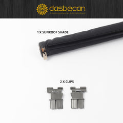 Panoramic Sunroof Sun Shade Corn Curtain Cover Compatible with VW Jetta Golf Tiguan Sharan Audi Q5 2008-2017 Replaces# 1K9877307B Black