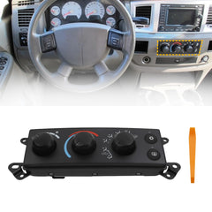 55057079AB HVAC Climate Control Module Conditioning Control Switch Panel AC Heater Compatible with 2006-2008 Dodge Ram 1500 2500 3500 2008-2011 Dakota Replaces# P55056569AD P55056569AC