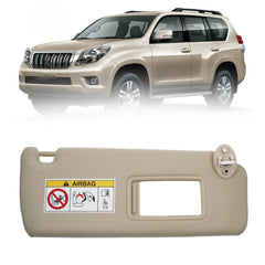 Beige Right Passenger Side Sun Visor Compatible with 2010-2023 Lexus GX460 2009-2023 Toyota Land Cruiser Prado KDJ155 /KDJ150 Replace# 74310-0G030-A0