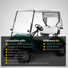 48V 250A Motor Speed Controller Compatible with 2010-2020 EZGO TXT, Cushman Hauler, Express S4 L4-4 Buss Bars ITS Throttle Replaces 1206HB-5201 612632