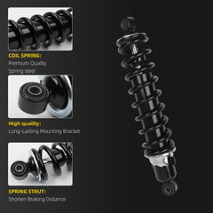 AM130448 Front Shock Absorber Suspension Compatible With Gator TH TS TX Turf Diesel Trail Worksite Military Replace# AM130448