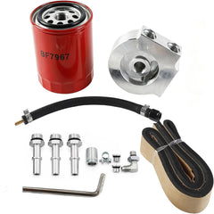 Dasbecan 121003 Fuel Filter Conversion Kit Compatible with Ford F250 11-25