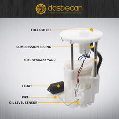 Electric Fuel Pump Module Assembly Compatible with Toyota Camry 2007-2011 2.4L 2.5L Toyota Solara 2007-2008 2.4L Replaces E8937M FG1170 P76796M 77020-06131