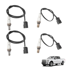 4PCS Oxygen O2 Sensor Compatible with Ford F150 Mustang 5.0L V8 2015 2016 2017 Left Right Upstream & Downstream Replaces# 234-5177 234-4968 234-5176