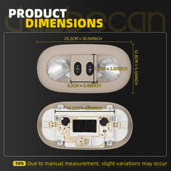 Overhead Console Compatible with 2004-2008 Ford F-150 2006-2008 Lincoln Mark LT OEM Replace 7L3Z-18519A70-BC 7L3Z-18519A70-BA 7L3Z-18519A70-AC 7L3Z-18519A70-AA