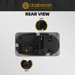 Headlight Switch Compatible with 2002-2004 Ford F-250 Super Duty, 2002-2004 F-350 Super Duty, 2002-2004 F-450 Super Duty Truck Black with Automatic Headlights, Fog Lights