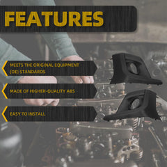 Fog Light Cover Bezel Pair Compatible with Subaru Crosstrek 2018 2019 2020 Left & Right Lamp Panel Trim W/Fog Light Hole Replace 57731FL092 LH 57731FL082 RH