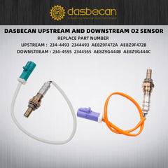 Upstream and Downstream Oxygen Sensor Set Compatible with Ford Fiesta 1.6L 2011-2019 O2 Sensor