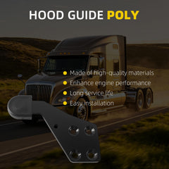 Dasbecan Hood Guide Poly Right Passenger Side Compatible with Select International Trucks Replace#HLK2733R 3810979C1 3810979C2 3810979C3 3810979C4 3810979C5 3810982C1