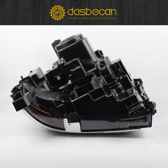 HID/Xenon Headlight Compatible with Chevy Silverado 1500 2016-2018/Chevy Silverado 1500 LD 2019 Left Driver Side Headlamp Chrome Housing Replaces# 84181562 84181563 W/o bulbs