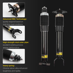 19302790 19302791 4PCS Front & Rear Strut Shock Absorbers w/MagneRide Compatible with Cadillac XLR 2004-2009, Chevy Corvette C5 2003-2007, Chevy Corvette C6 2008-2013, Replace# 19302792