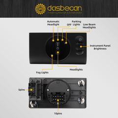 5L3Z-11654-CAB Headlight Switch Compatible with Ford F150 2004 2005 2006 2007 2008 Fog Light Switch