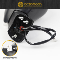 Passenger Side Door Mirror White Compatible with 2020-2025 Toyota Corolla SE& SE Heated w/Turn Signal Nightshade Right RearView Mirror Assembly Manual Fold Power Adjustment 6PINS #87910-12F80