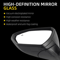 Dasbecan Side Mirror Compatible with 2022-2024 Hyundai Tucson 7pin