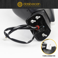 Driver Side Mirror White Compatible with 2020-2025 Toyota Corolla Left Door Rear view Mirror Heated Manual Fold Power Adjustment W/Blind Spot Detection Turn Signal Assembly 7PINS #87940-02920