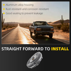 Electric Radiator Cooling Fan Clutch Compatible With Ford E-350 1995-1997 Ford F Super Duty 1993-1997 Ford F-250 F-350 F59 1994-1997 Replaces# 2835 FFC5835T 273392 922835