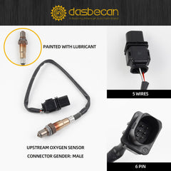 2Pcs O2 Oxygen Sensor Compatible with 2007-2010 Mini Cooper 1.6L L4 Upstream & Downstream Oxygen Sensor Set Replaces# 234-5135 234-4488