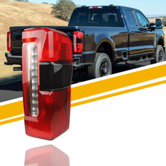 Tail Light Assembly Halogen Compatible With 2023-2025 Ford F250 F350 Super Duty (W/Blind Spot) Taillight Rear Lamp Right Passenger Side Replace PC3Z13404B