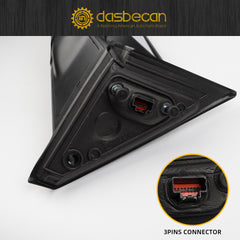 Left Driver Side Mirror Compatible with Ford Explorer 2011-2019 Power Glass Manual Folding Non-Heated Replaces GB5Z17683AB