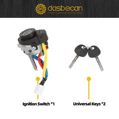 Ignition Lock Cylinder Switch with Keys Compatible with Kia Optima 2011 2012 2013 2014 2015 Rio 2013 2014 2015 2016 2017 Replace 81900-1WK00