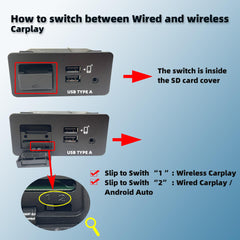 TK78-66-9U0C Wireless Mazda Carplay Retrofit Kit Compatible with Mazda 2 3 6 CX3 CX5 CX9 MX5 2014-2020, Car Play Adapter MZD Connect System (Only Supporting Wireless Carplay NO Android Auto)