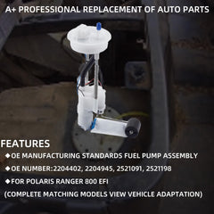2205502 Fuel Pump Assembly Compatible with Polaris RZR 900 2015-2019 & RZR 1000 2014-2019 Replaces# 47-1001 2521436 2208323 2521363